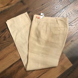 Brooks Brothers 346 Tan Pant 100% Linen Create an Account to buy item